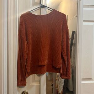 Old Navy sweater, size: XL(14-16), color: burnt orange/burgundy.